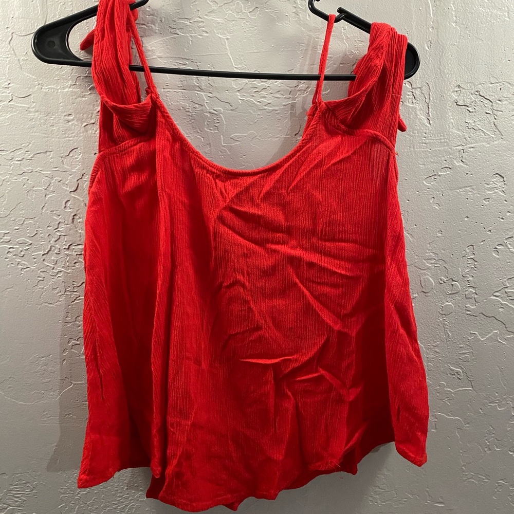 Forever 21 red blouse off the shoulder